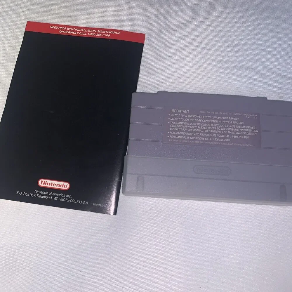 vintage video gameSuper Scope 6-SNES 1994 Super Nintendo-Cartridge with Manual